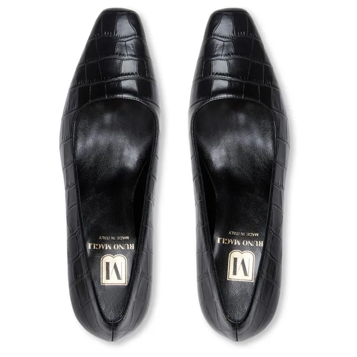 Women M BY BRUNO MAGLI Bruno Magli MIREA Pump BLACKCROC Women M BY BRUNO MAGLI Bruno Magli MIREA Pump BLACKCROC