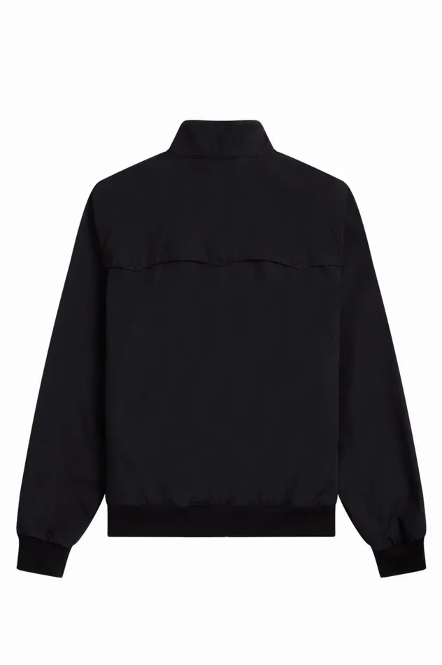 Women Made In EnglandHarrington Jacket Blackchampagne Fred Perry Coats and Jackets