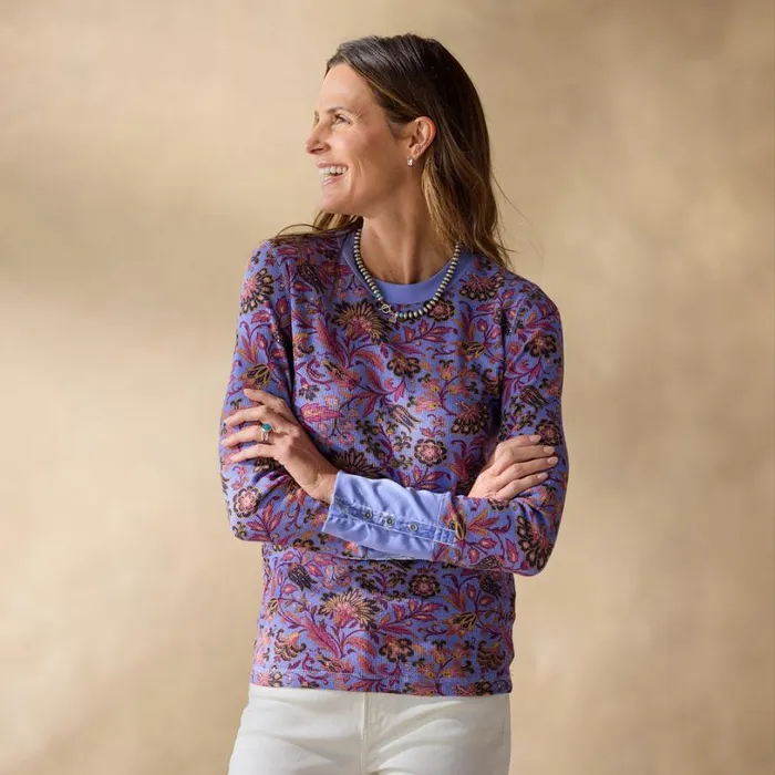 Women Mae Thermal Petite Periwinkle Sundance Catalog Petite Styles