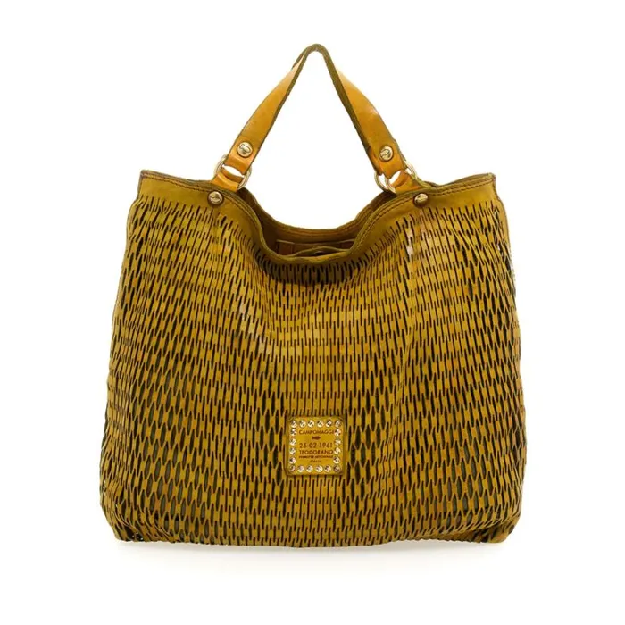 Women Mangrovia Yellow Campomaggi ShoppersTote Bags Women Mangrovia Yellow Campomaggi ShoppersTote Bags