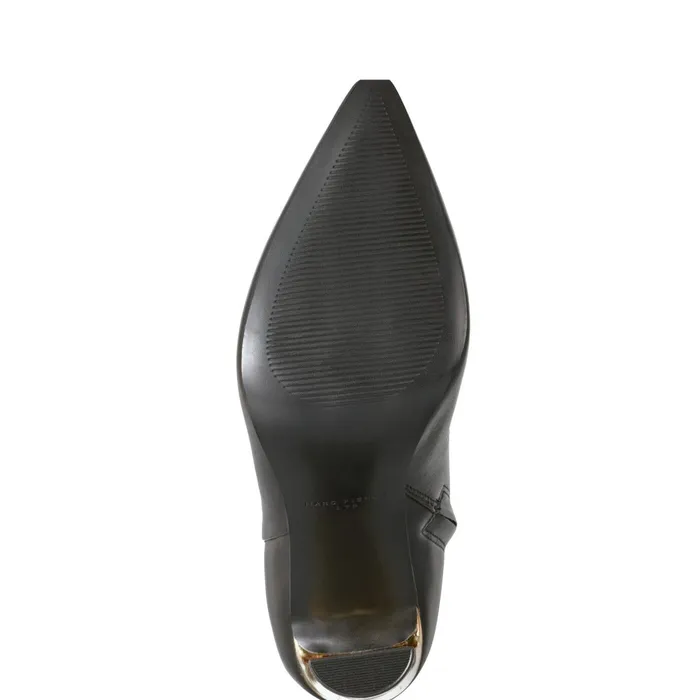 Women Marc Fisher Booties Talyna Dress Bootie Black Leather
