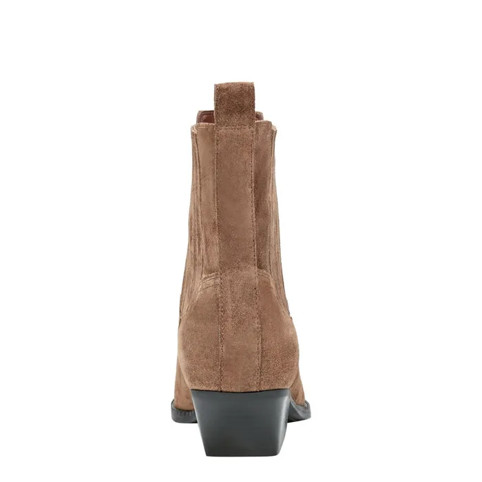 Women Marc Fisher Boots and Booties Pryce Western Bootie Natural Suede