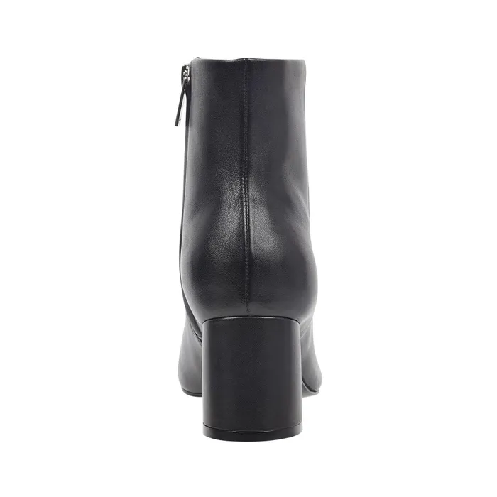 Women Marc Fisher Casual Boots Jarli Pointy Ankle Bootie Black Leather