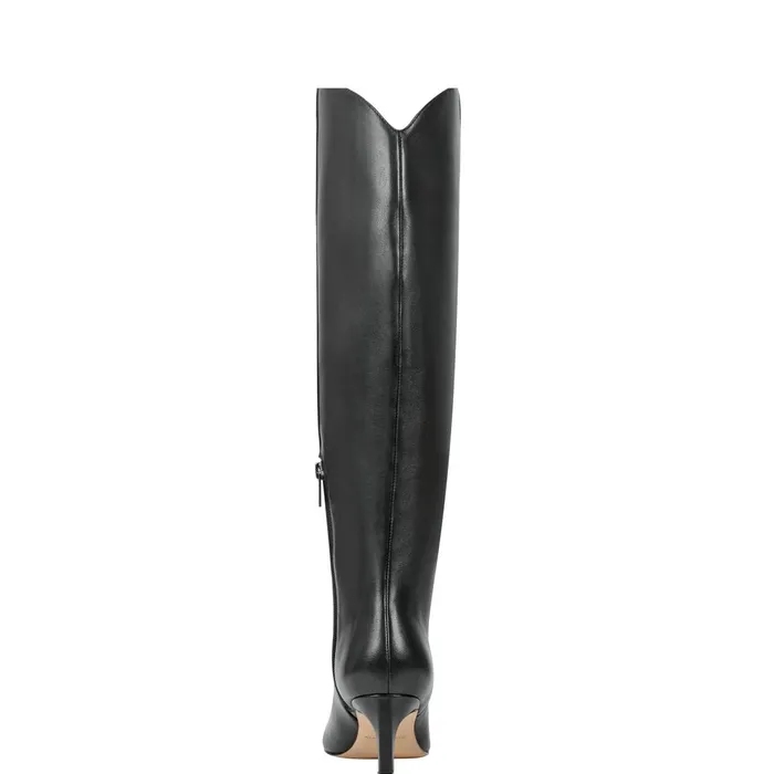 Women Marc Fisher Dress Boots Quinnie Dress Boot Black Leather