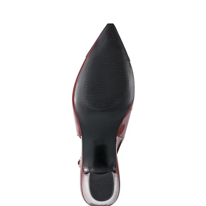 Women Marc Fisher Heels and Pumps Blakeley Slingback Pump Red Patent Leather