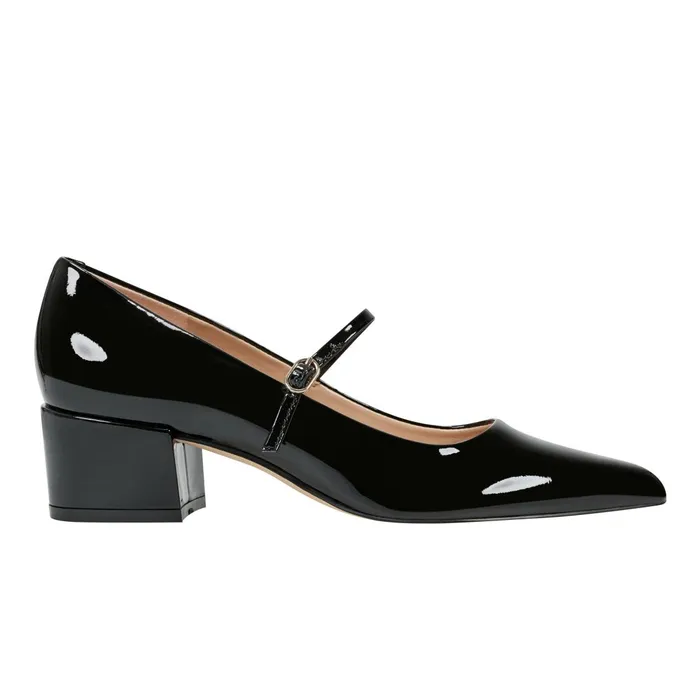 Women Marc Fisher Heels and Pumps Luccie Mary Jane Pump Black Patent Leather