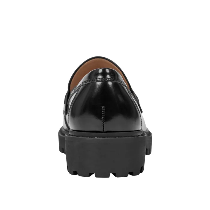 Women Marc Fisher Loafers and Flats Ozzie Tassle Loafer Black Leather