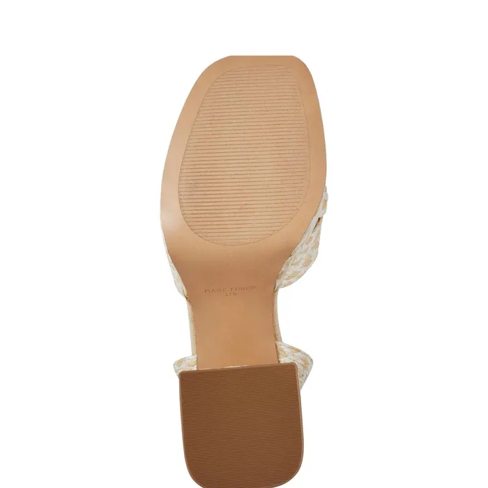 Women Marc Fisher Sandals Janie Platform Sandal Light Natural