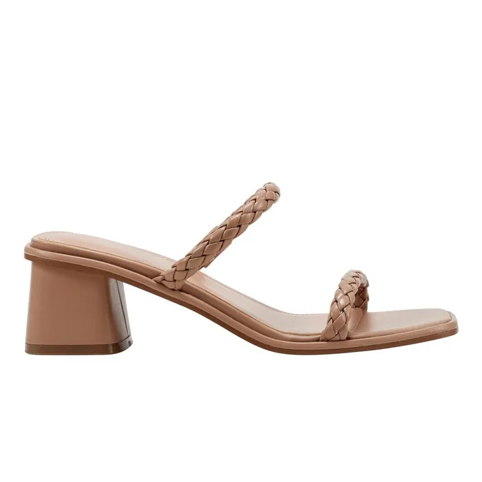 Women Marc Fisher Sandals Thoral Block Heel Sandal Light Natural