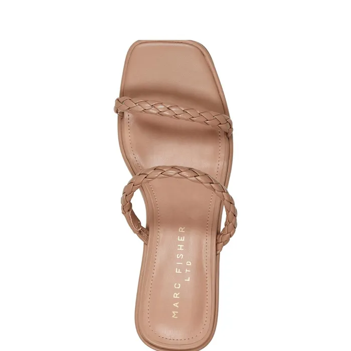 Women Marc Fisher Sandals Thoral Block Heel Sandal Light Natural