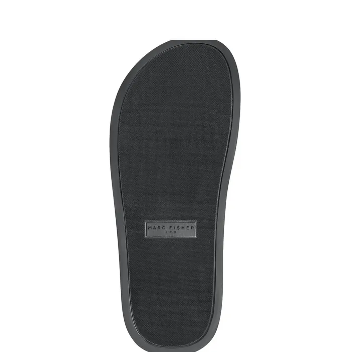 Women Marc Fisher Sandals Verity Flat Footbed Sandal Black