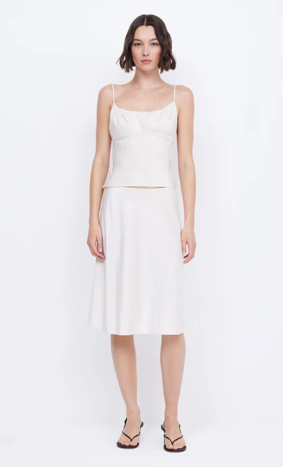 Women MARI LOU GATHERED CAMI 8211 CREAM Bec Bridge Cropped