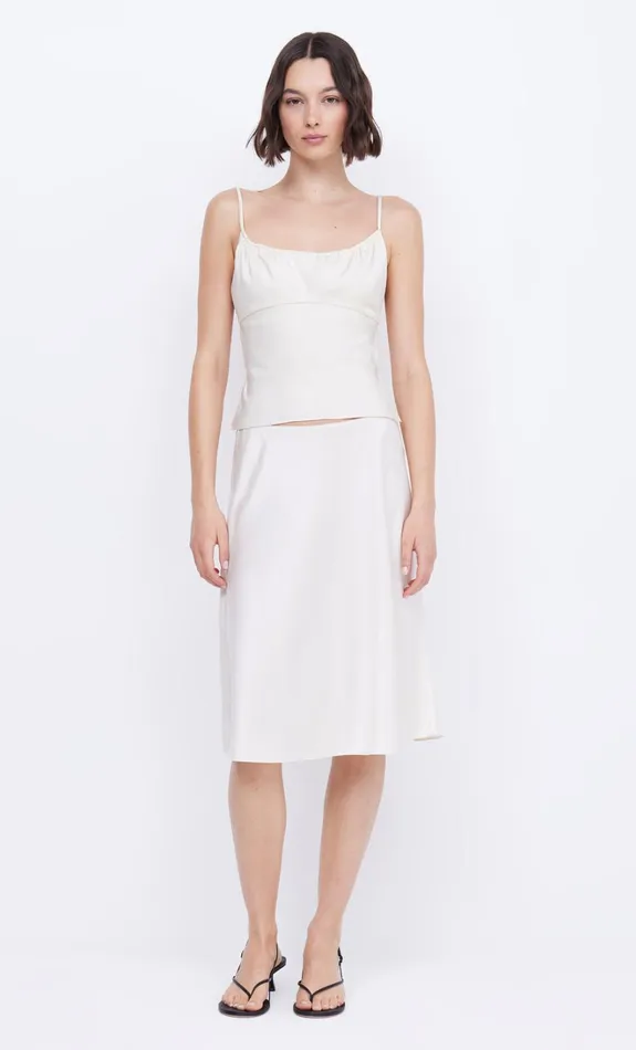 Women MARI LOU GATHERED CAMI 8211 CREAM Bec Bridge Cropped