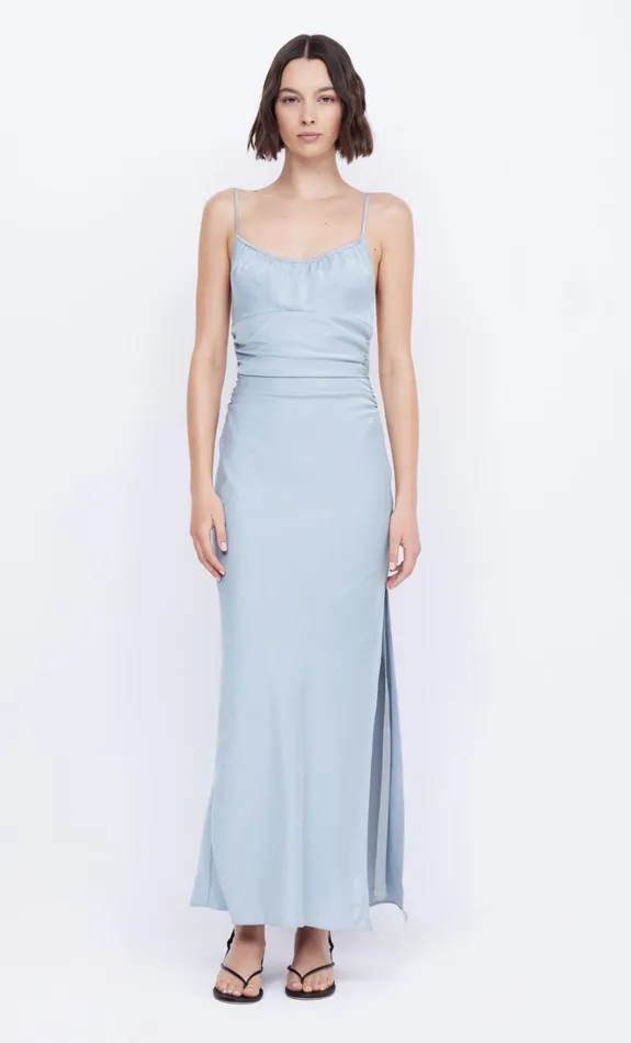 Women MARI LOU GATHERED MAXI DRESS 8211 DOVE BLUE Bec Bridge Wedding Guest
