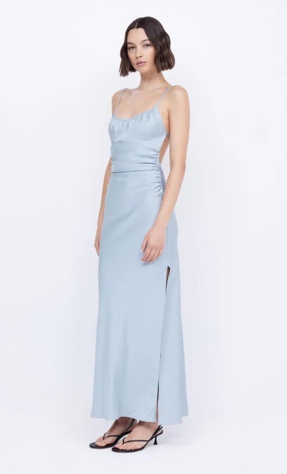 Women MARI LOU GATHERED MAXI DRESS 8211 DOVE BLUE Bec Bridge Wedding Guest