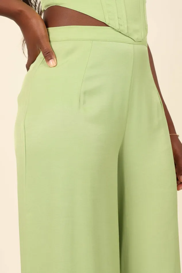 Women Matching Sets Petal and Pup Seville Pant Green