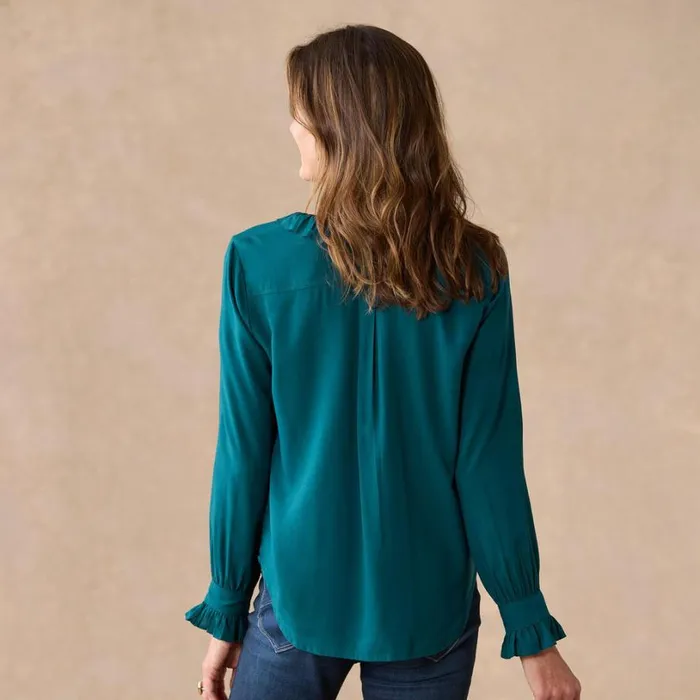 Women Mayfair Blouse Teal Sundance Catalog Tops Women Mayfair Blouse Teal Sundance Catalog Tops
