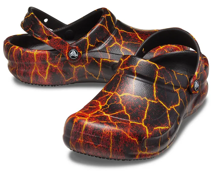 WomenMen Bistro Graphic Clog Black Flame Clogs Crocs