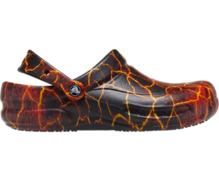 WomenMen Bistro Graphic Clog Black Flame Clogs Crocs