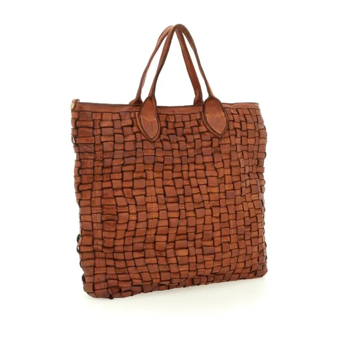 WomenMen Edera Cognac Campomaggi ShoppersTote Bags WomenMen Edera Cognac Campomaggi ShoppersTote Bags