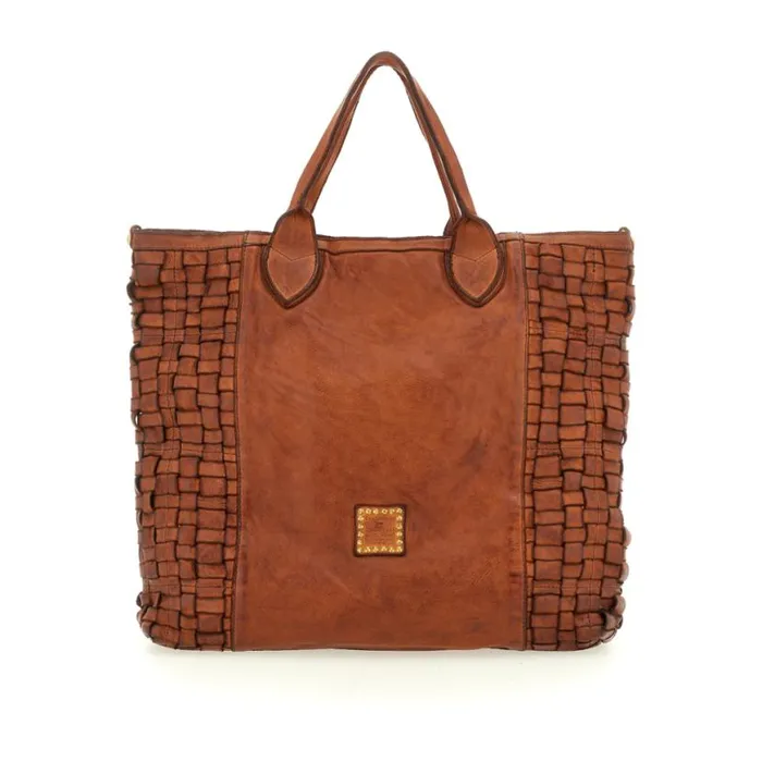WomenMen Edera Cognac Campomaggi ShoppersTote Bags WomenMen Edera Cognac Campomaggi ShoppersTote Bags