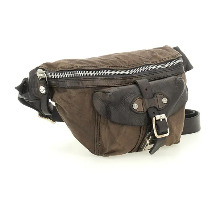 WomenMen Saturno Grey Campomaggi Belt Bags WomenMen Saturno Grey Campomaggi Belt Bags