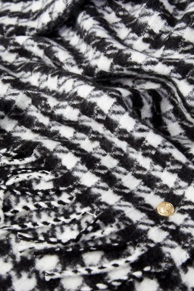 WomenMen Scarves Holland Cooper HC Chelsea Scarf Houndstooth WomenMen Scarves Holland Cooper HC Chelsea Scarf Houndstooth