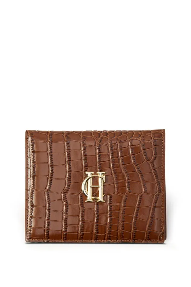 WomenMen Small Leather Goods Holland Cooper Chelsea Wallet Tan Croc
