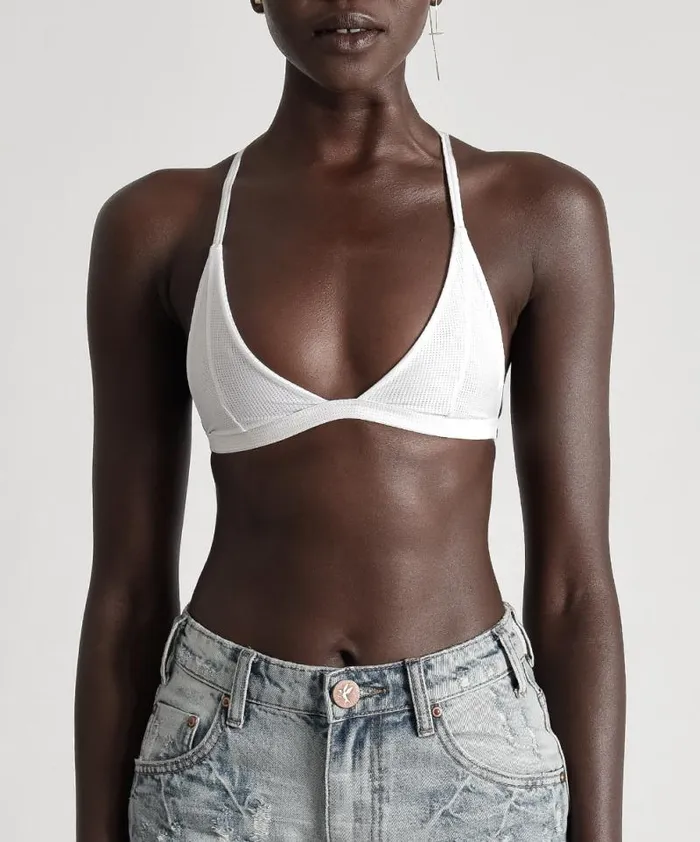 Women MESH TEMPEST BRALETTE WHITE One Teaspoon Intimates Women MESH TEMPEST BRALETTE WHITE One Teaspoon Intimates