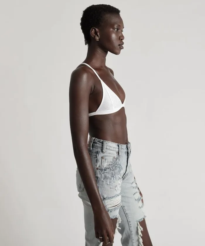 Women MESH TEMPEST BRALETTE WHITE One Teaspoon Intimates Women MESH TEMPEST BRALETTE WHITE One Teaspoon Intimates