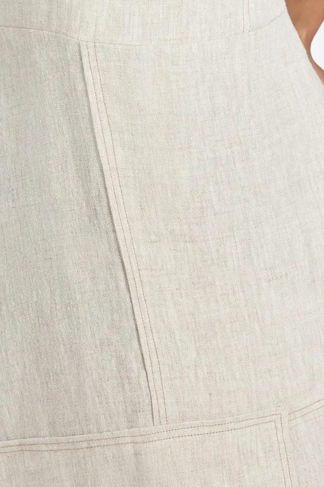 Women Midi Dresses DISSH CATIE NATURAL PATCHWORK MIDI DRESS