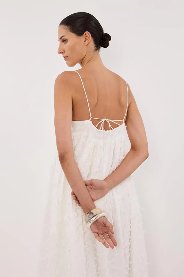 Women Midi Dresses DISSH PALOMA WHITE BABYDOLL DRESS