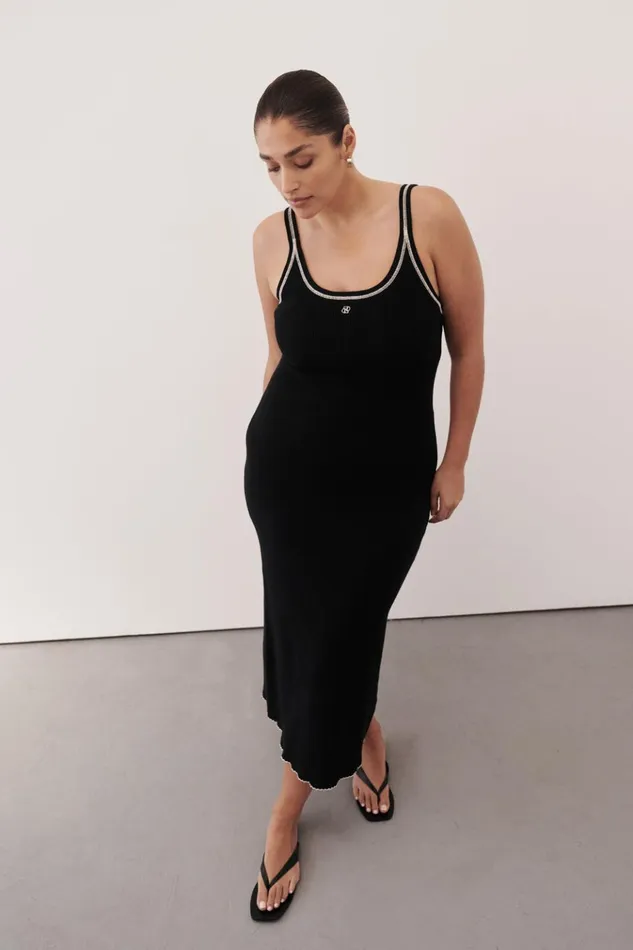 Women Midi Dresses DISSH SIGNATURE CONTRAST SCOOP MIDI DRESS