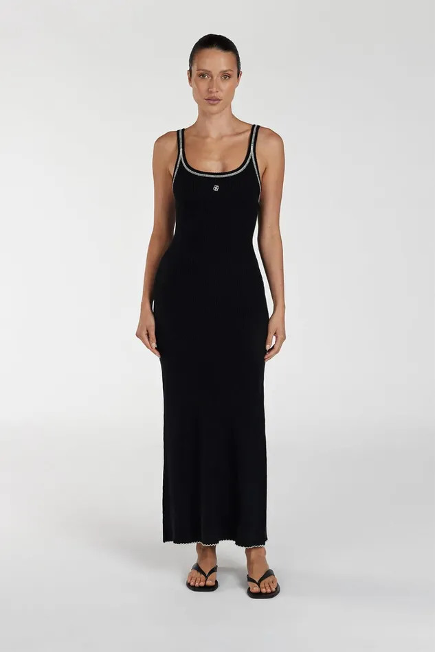 Women Midi Dresses DISSH SIGNATURE CONTRAST SCOOP MIDI DRESS