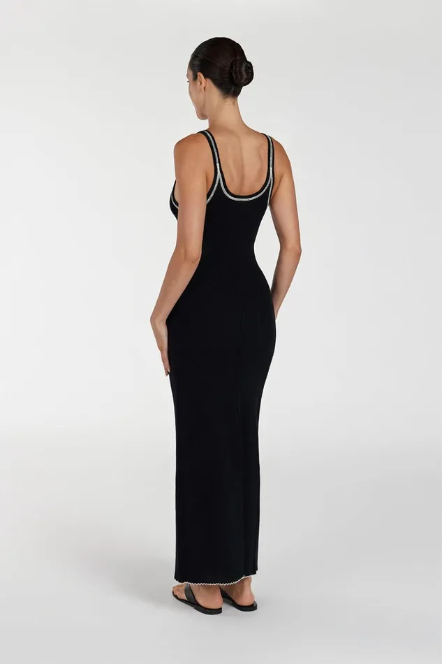 Women Midi Dresses DISSH SIGNATURE CONTRAST SCOOP MIDI DRESS