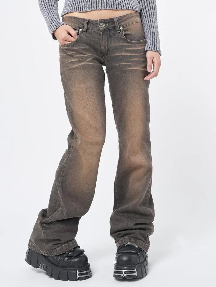 Women Minga London Bottoms Jen Overdye Flare Jeans