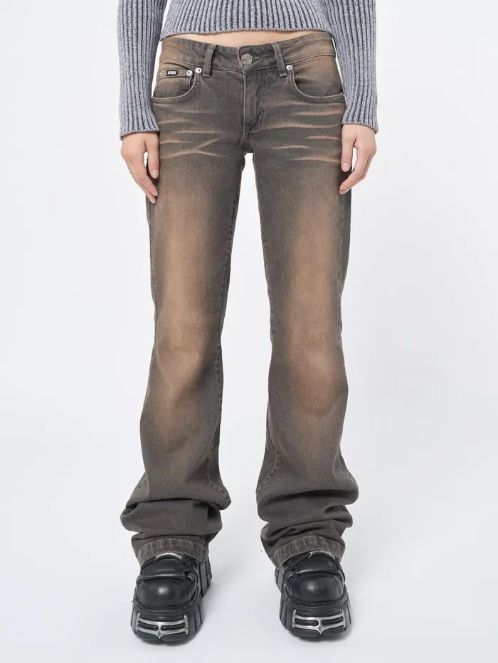Women Minga London Bottoms Jen Overdye Flare Jeans
