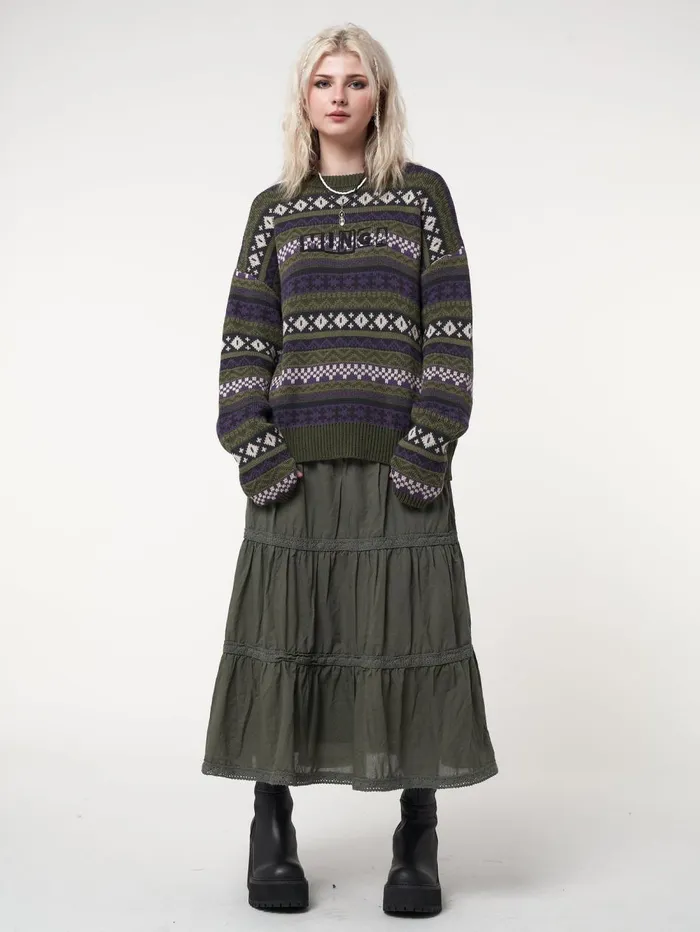 Women Minga London Sweaters and Hoodies Aspen Jacquard Knit Jumper