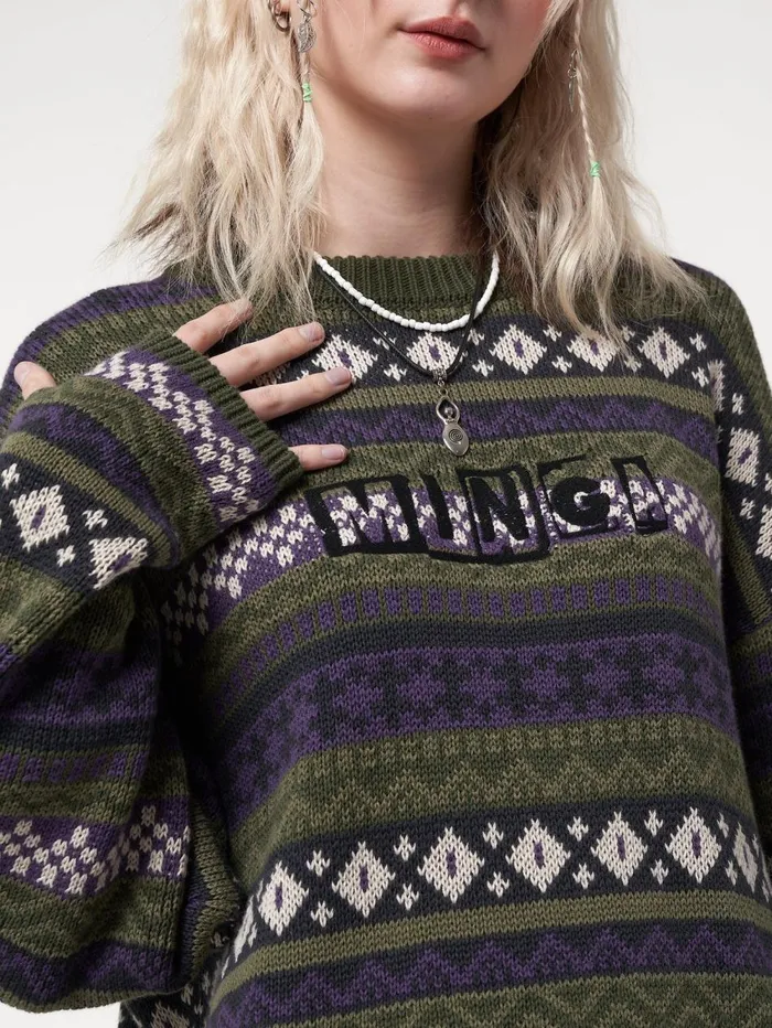 Women Minga London Sweaters and Hoodies Aspen Jacquard Knit Jumper