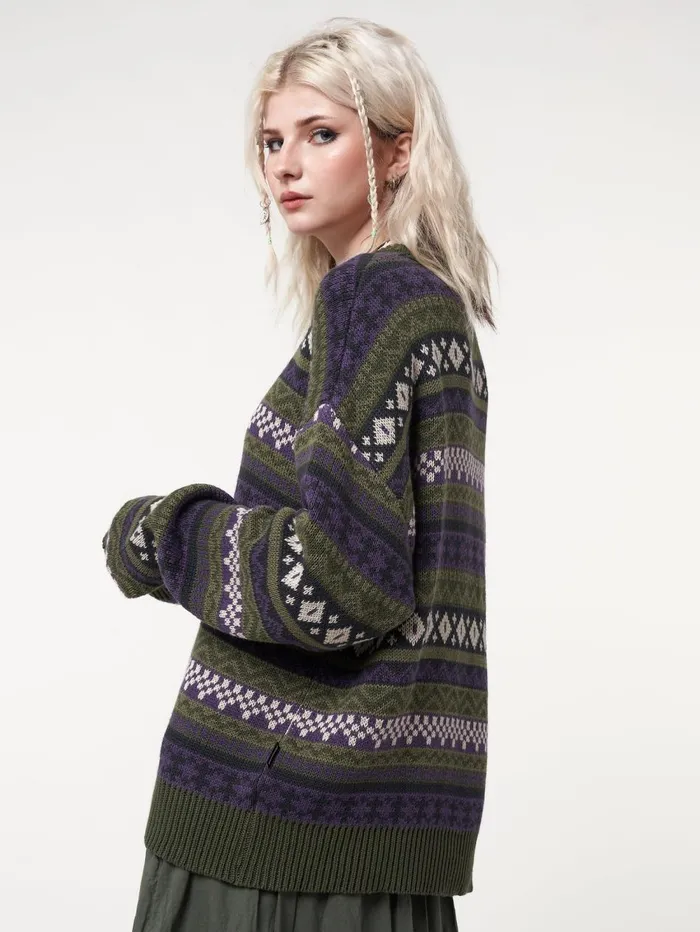 Women Minga London Sweaters and Hoodies Aspen Jacquard Knit Jumper