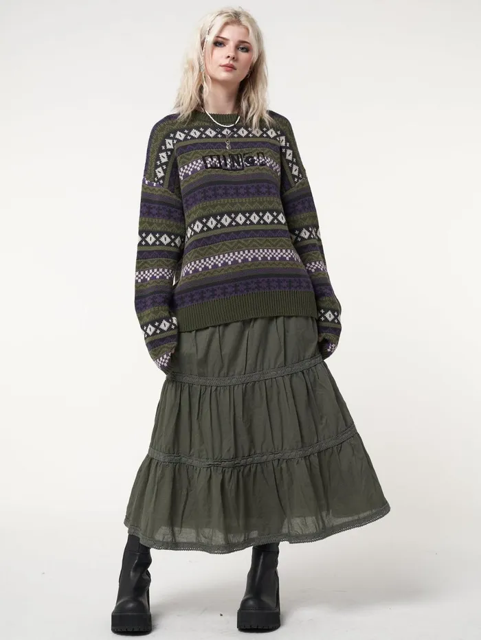 Women Minga London Sweaters and Hoodies Aspen Jacquard Knit Jumper
