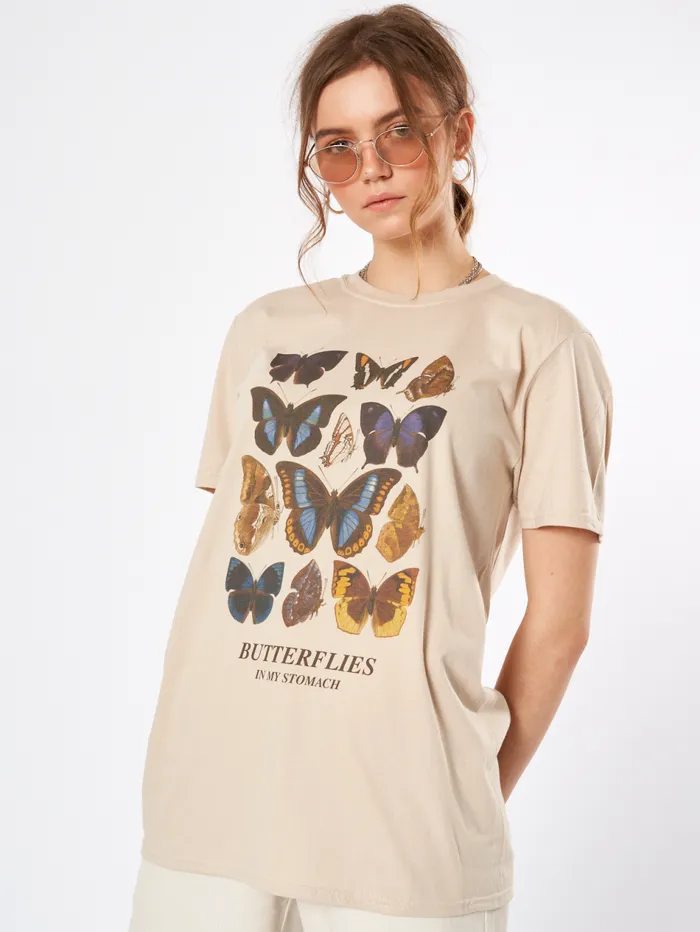 Women Minga London Tops and TShirts Butterflies In My Stomach Tshirt