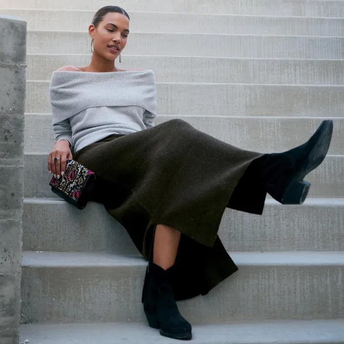 Women Miriam Sweater Skirt Fudge Sundance Catalog Skirts