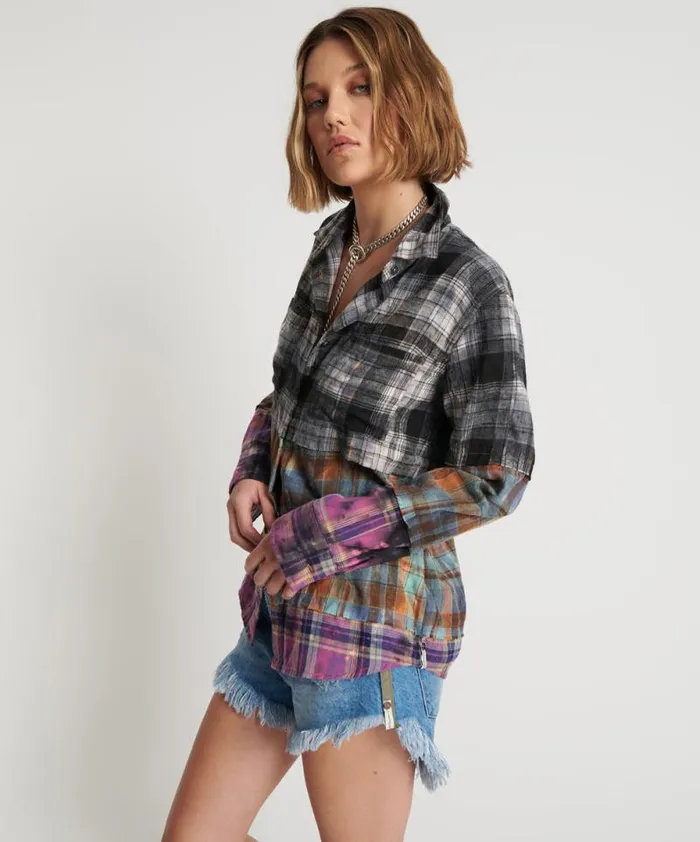 Women MIXED FLANNEL SHIRT One Teaspoon Shirts Women MIXED FLANNEL SHIRT One Teaspoon Shirts