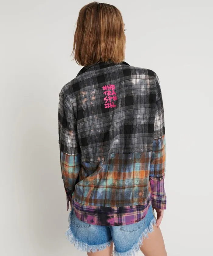 Women MIXED FLANNEL SHIRT One Teaspoon Shirts Women MIXED FLANNEL SHIRT One Teaspoon Shirts