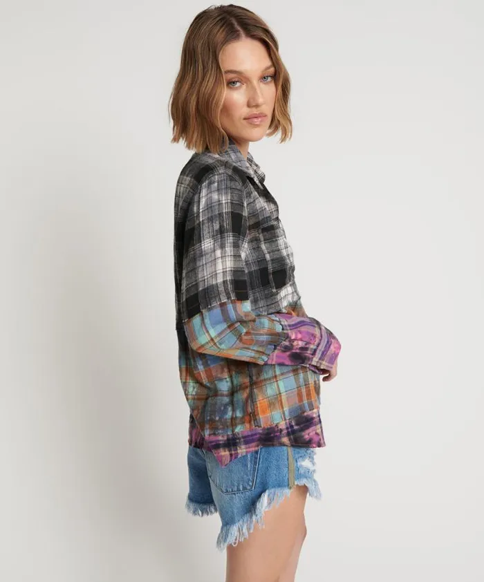 Women MIXED FLANNEL SHIRT One Teaspoon Shirts Women MIXED FLANNEL SHIRT One Teaspoon Shirts