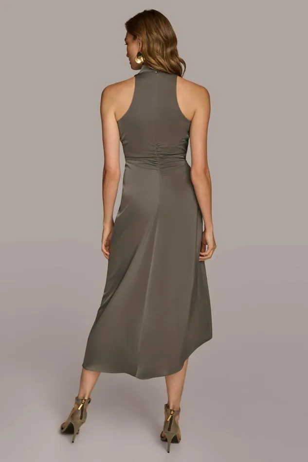 Women MOCK NECK A LINE MIDI DRESS Iron Donna Karan New York Dresses And Jumpsuits Women MOCK NECK A LINE MIDI DRESS Iron Donna Karan New York Dresses And Jumpsuits