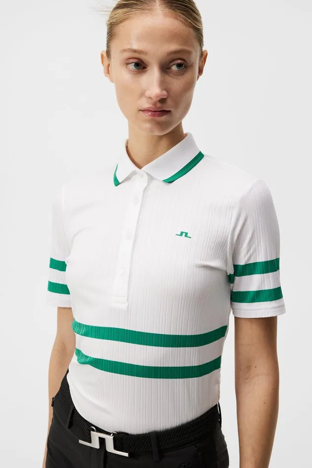 Women Moira Polo White JLindeberg Polo Shirts Women Moira Polo White JLindeberg Polo Shirts