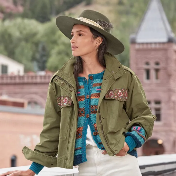 Women Montana Beaded Hat Pale Olive Sundance Catalog Hats Women Montana Beaded Hat Pale Olive Sundance Catalog Hats
