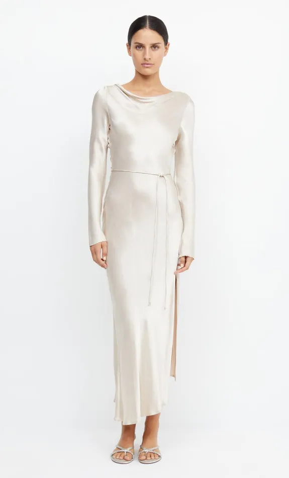 Women MOON DANCE LONG SLEEVE MAXI DRESS 8211 SAND Bec Bridge Bridesmaid Dresses